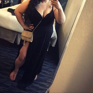 Black maxi dress plus size